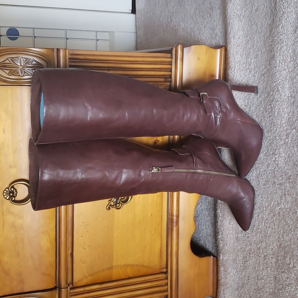 High Heel Tall Leather Boots Nine West Gem